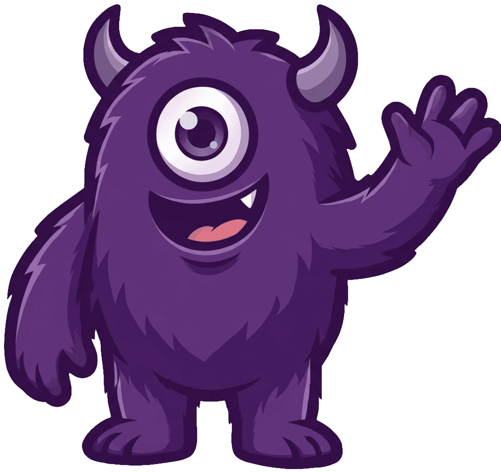 Winkendes Moving-Monsters-Maskottchen